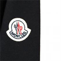 限定割引 モンクレール スーパーコピー トレーナー 黒と白 ロゴ プリント 綿 MONCLER