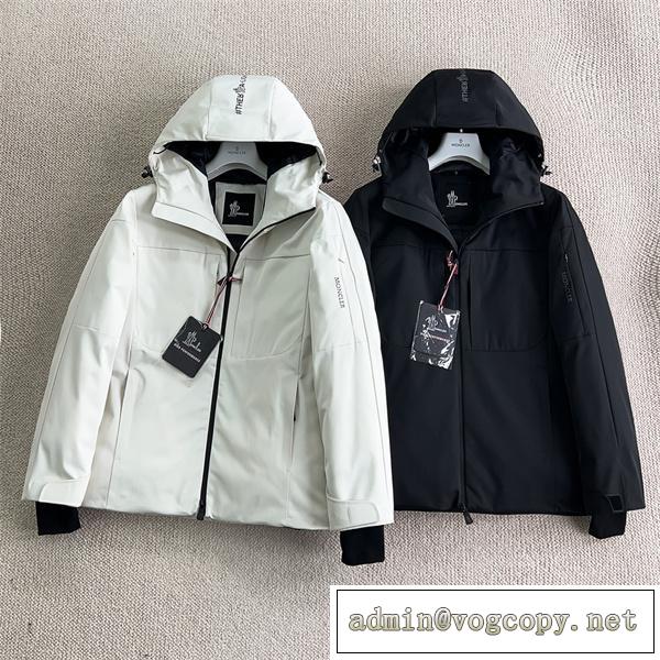 MONCLER スーパーコピー ダウンジャケット Grenble プリント かっこいい 調節可能 袖 モンクレール