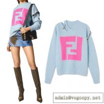 2026FWトレンド感 フェンディスーパーコピー FENDI x VERSACE フェンダーチェ セーター カットアウト