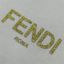 シンプルデザイン FENDI コピー トレーナー ゴールド ロゴ 金色 2色 フェンディ ユニセックス