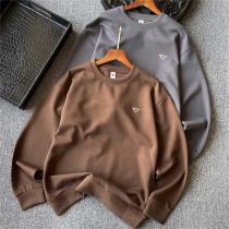 カジュアルトップス プラダ コピー トレーナー 三角 ロゴ クルーネック 綿 通気性 PRADA