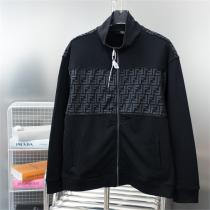 23FW フェンディ スーパーコピー ジャケット FFロゴ モノグラム パッチワーク 2色 FENDI