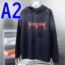 バレンシアガ スーパーコピー パーカー タイダイ柄 レトロ処理 ストリート風 BALENCIAGA