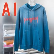 バレンシアガ スーパーコピー パーカー タイダイ柄 レトロ処理 ストリート風 BALENCIAGA