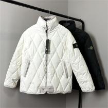 清楚な雰囲気 ストーンアイランド コピー ジャケット 菱形 綿服 オーバーサイズ STONE ISLAND 