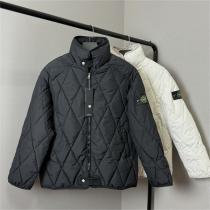 清楚な雰囲気 ストーンアイランド コピー ジャケット 菱形 綿服 オーバーサイズ STONE ISLAND 