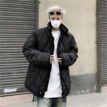 清楚な雰囲気 ストーンアイランド コピー ジャケット 菱形 綿服 オーバーサイズ STONE ISLAND 