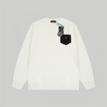 クロムハーツ スーパーコピー セーター レザーポケット メタル ロゴ ニット CHROME HEARTS
