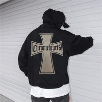 2026トレンド クロムハーツ コピー パーカー クロス ロゴ プリント 男女兼用 純綿 CHROME HEARTS