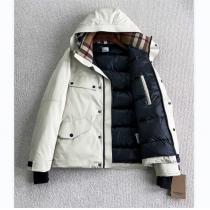 バーバリー スーパーコピー ダウンジャケット チェック柄 暖かい フード 通気性 BURBERRY