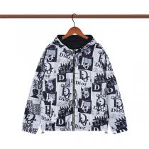 DIOR スーパーコピー ジャケット モノグラム ロゴ プリント リバーシブル 防風 モダン ディオール