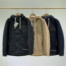 お薦め防寒着 LOEWE 偽物 ダウンジャケット レザーロゴ 防水 耐久性 洗練されたデザイン LOEWE