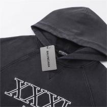 バレンシアガ コピー パーカー 定番 XXXL ロゴ 刺繡 オーバーサイズ ユニセックス BALENCIAGA