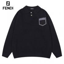 フェンディ スーパーコピー セーター ロゴ ジャカード ニット 2色 ゆったりサイズ ワッフル生地 FENDI