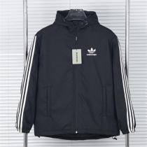 SNSで大人気 バレンシアガ スーパーコピー ジャケット Adidas x BALENCIAGA ストライプ柄 中綿 