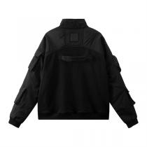 大人気のブランド新作 Off-White スーパーコピー トレーナー パッチワーク デザイン フロントファスナー オフホワイト