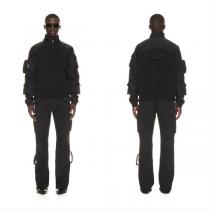 大人気のブランド新作 Off-White スーパーコピー トレーナー パッチワーク デザイン フロントファスナー オフホワイト
