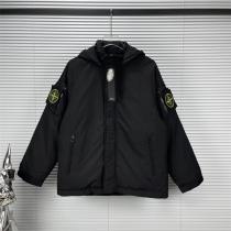 ストーンアイランド スーパーコピー ダウンジャケット ベルクロ フード付き STONE ISLAND
