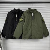 ストーンアイランド スーパーコピー ダウンジャケット ベルクロ フード付き STONE ISLAND