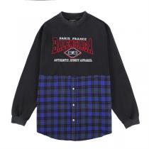 バレンシアガ コピー 長袖Ｔシャツ Balenciaga B Authentic Patch レトロ処理 水洗い