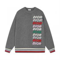 限定セール DIOR コピー セーター カラフル 多色 ロゴ クルーネック ボーダー柄 2色 ディオール