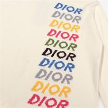 限定セール DIOR コピー セーター カラフル 多色 ロゴ クルーネック ボーダー柄 2色 ディオール