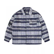 注目のトレンド CHROME HEARTS コピー フリースジャケット チェック柄 レザー ロゴ クロムハーツ