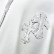 秋冬ファッション CHROME HEARTS コピー パーカー 偽 絨毛 刺繡 ロゴ クロス ユニセックス クロムハーツ