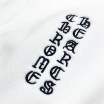 秋冬ファッション CHROME HEARTS コピー パーカー 偽 絨毛 刺繡 ロゴ クロス ユニセックス クロムハーツ