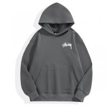 STUSSY コピー パーカー 1863 レトロ 裏起毛 ウール ロゴ プリント ゆったり ステューシー