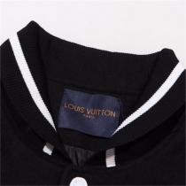 高級感満載 LOUIS VUITTON コピー ジャケット 刺繍 ロゴ 時計 ウール レザー袖 ルイヴィトン