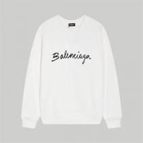 定番アイテム★BALENCIAGA スーパーコピー トレーナー ロゴ プリント クルーネック ゆったり バレンシアガ