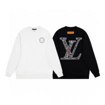 人気作推薦 LOUIS VUITTON スーパーコピー トレーナー ロゴ プリント モノグラム 花 ルイヴィトン