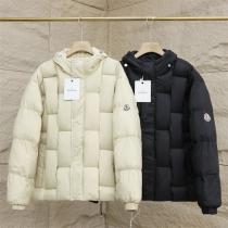 防寒着 モンクレール コピー 中綿ジャケット 立体的 ニット ユニセックス フード付き MONCLER