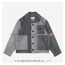 個性的な THOM BROWNE コピー カーディガン  パッチワーク デザイン 3色 トムブラウン