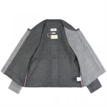 個性的な THOM BROWNE コピー カーディガン  パッチワーク デザイン 3色 トムブラウン
