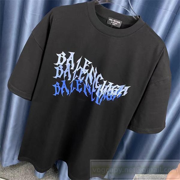 クチュールライク BALENCIAGA スーパーコピー Ｔシャツ プリント 純綿 2色 ユニセックス バレンシアガ