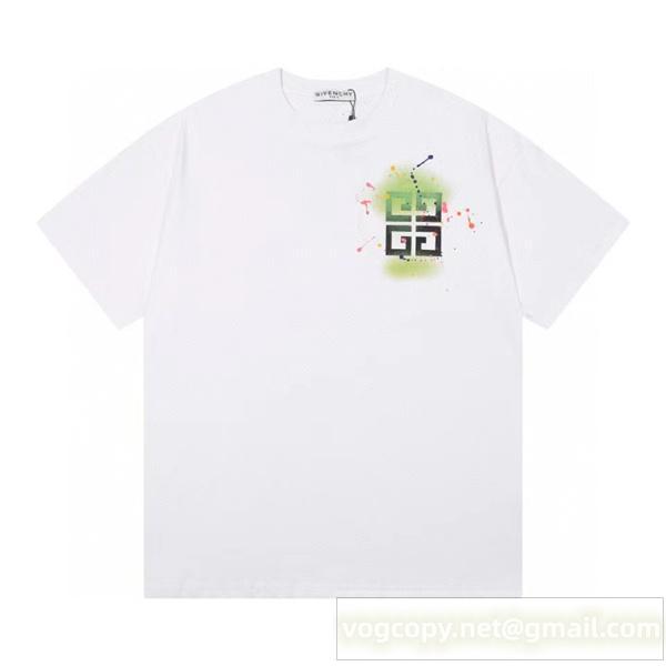 春夏らしい抜け感 ジバンシィ 偽物 Ｔシャツ GIVENCHY ゴールドロゴ プリント2色