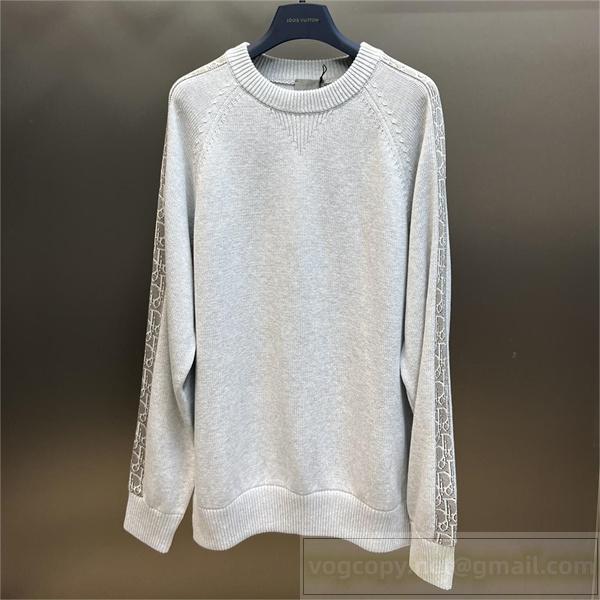 ☆上品☆DIOR スーパーコピー セーター ジャカード サイン ロゴ 100%綿 1枚で決まる