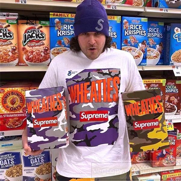 Wheaties x シュプリーム スーパーコピー Tシャツ アメカジ 朝食シリアル コラボ SUPREME 
