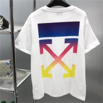 響き合う オフホワイト コピー Tシャツ 矢印 ロゴ 落書き グラデーション コ...