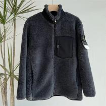 STONE ISLAND コピー ジャケット ムートンコート レトロ 肩章 ポケット ストーンアイランド