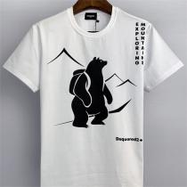 ディースクエアード スーパーコピー Tシャツ くま 熊 ロゴ プリント DSQUARED2 2色 