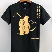 ディースクエアード スーパーコピー Tシャツ くま 熊 ロゴ プリント DSQUARED2 2色 