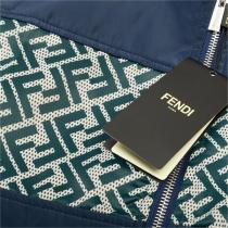 FENDI コピー ジャケット パッチワーク FFロゴ 防風 フェンディ 2色