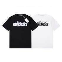 ジバンシィ スーパーコピー Ｔシャツ 炎 ロゴ プリント コットン生地 GIVE...