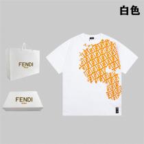 2026年のブーム FENDI スーパーコピー Ｔシャツ フェンディ FFロゴ プリント レトロ　