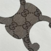 CELINE x GUCC1 スーパーコピー Ｔシャツ コットン生地 定番 ロゴ 高品質 2色 男女兼用