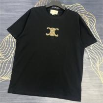 CELINE x GUCC1 スーパーコピー Ｔシャツ コットン生地 定番 ロゴ 高品質 2色 男女兼用