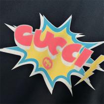 春夏秋美品 GUCC1 偽物 Ｔシャツ Boom Pop ブーム ロゴ カラー プリント 